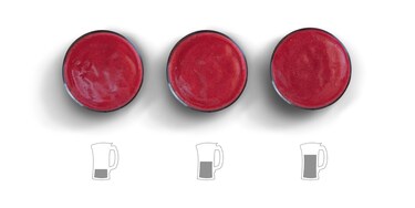 Smoothies in a glass