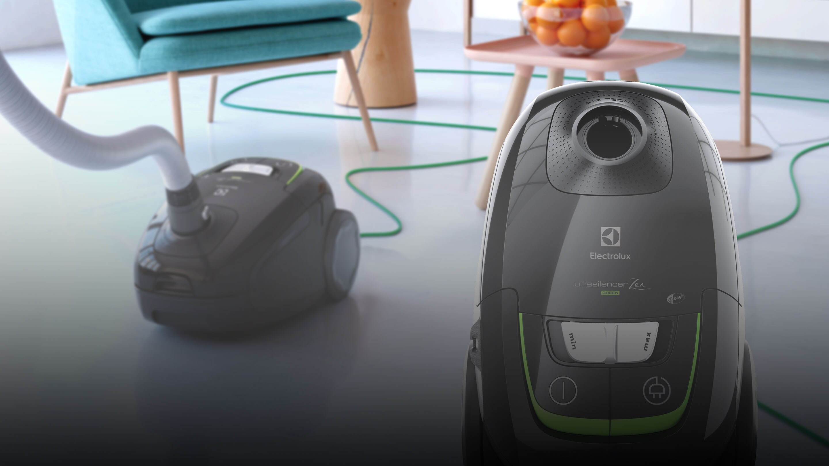 Electroluxov sesalnik UltraSilencer Zen Green