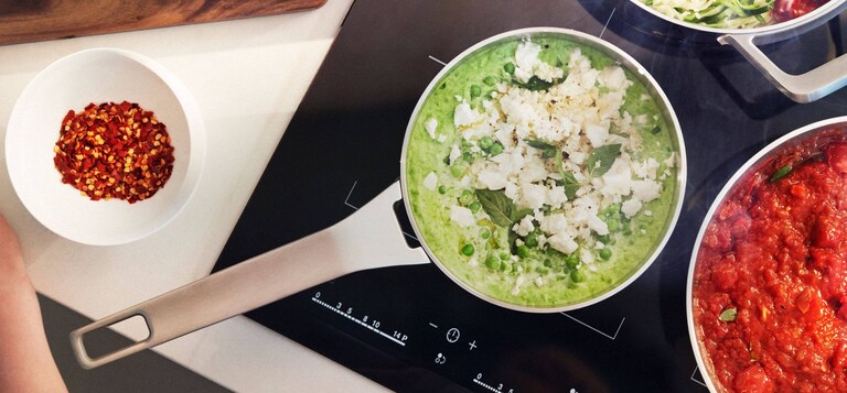 Grah z meto in feta sirom