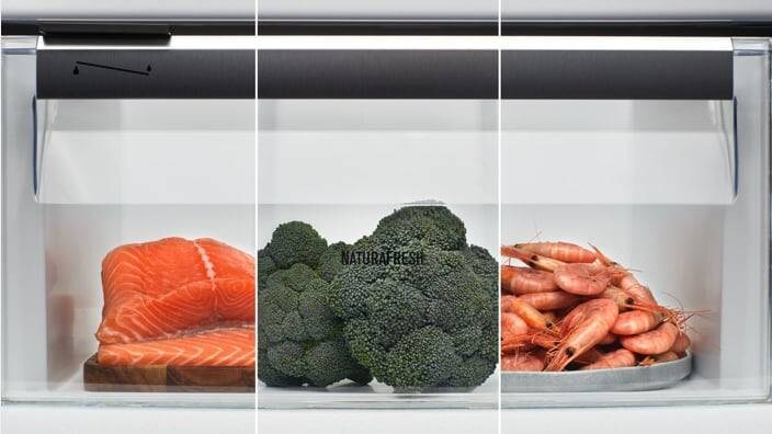 Vegetables in drawer