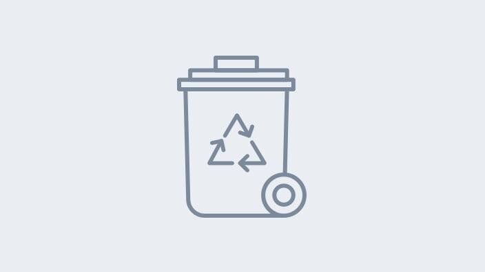 Zero landfill icon